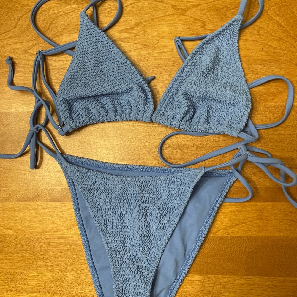 LA Hearts blue bikini